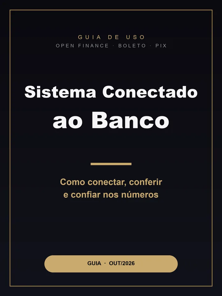 Capa do ebook: Guia de Uso: Sistema Conectado ao Banco